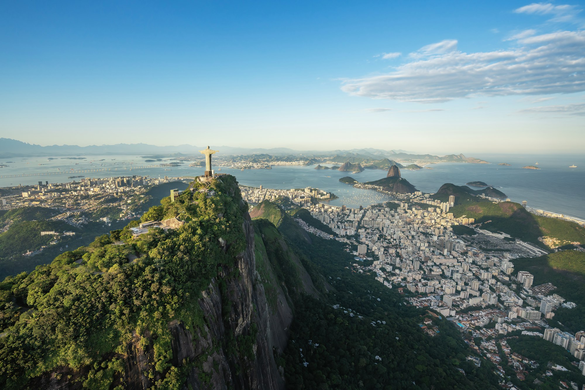 Rio with Corcovado Mountain, Sugarloaf Mountain and Guanabara Bay - Rio de Janeiro, Brazil