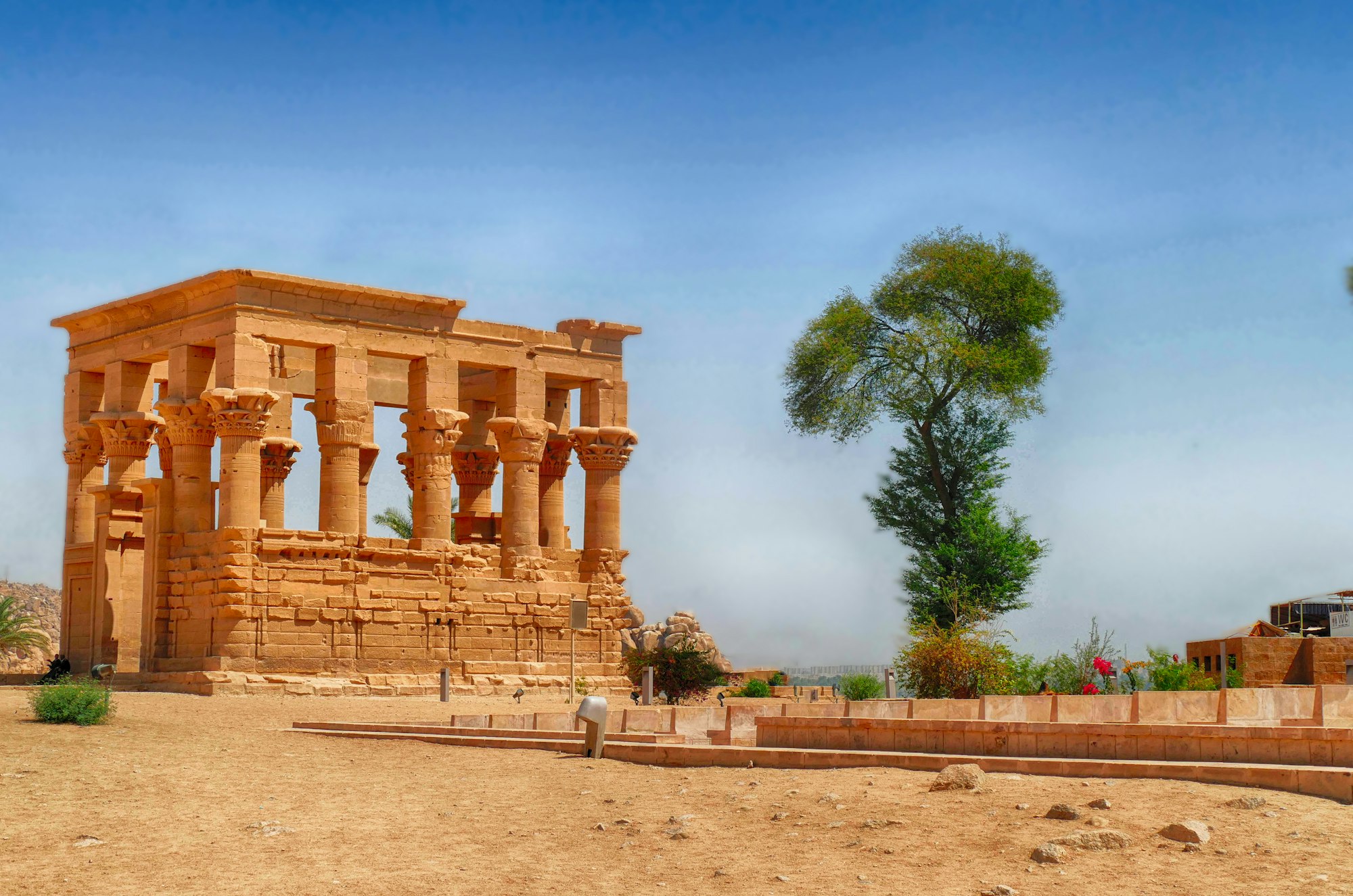 Beautiful view of Philae temple in Aswan Egypt