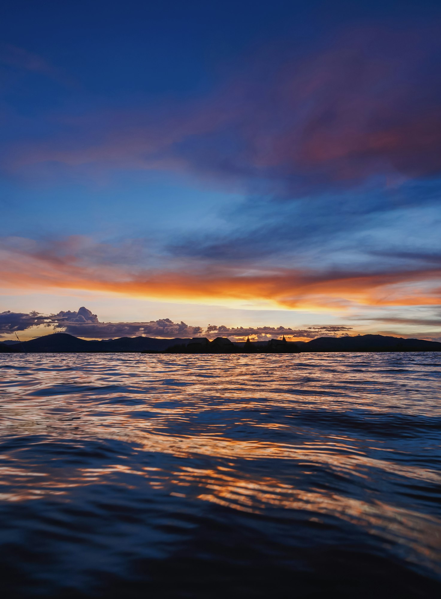 Uros Islands on Lake Titicaca in Peru