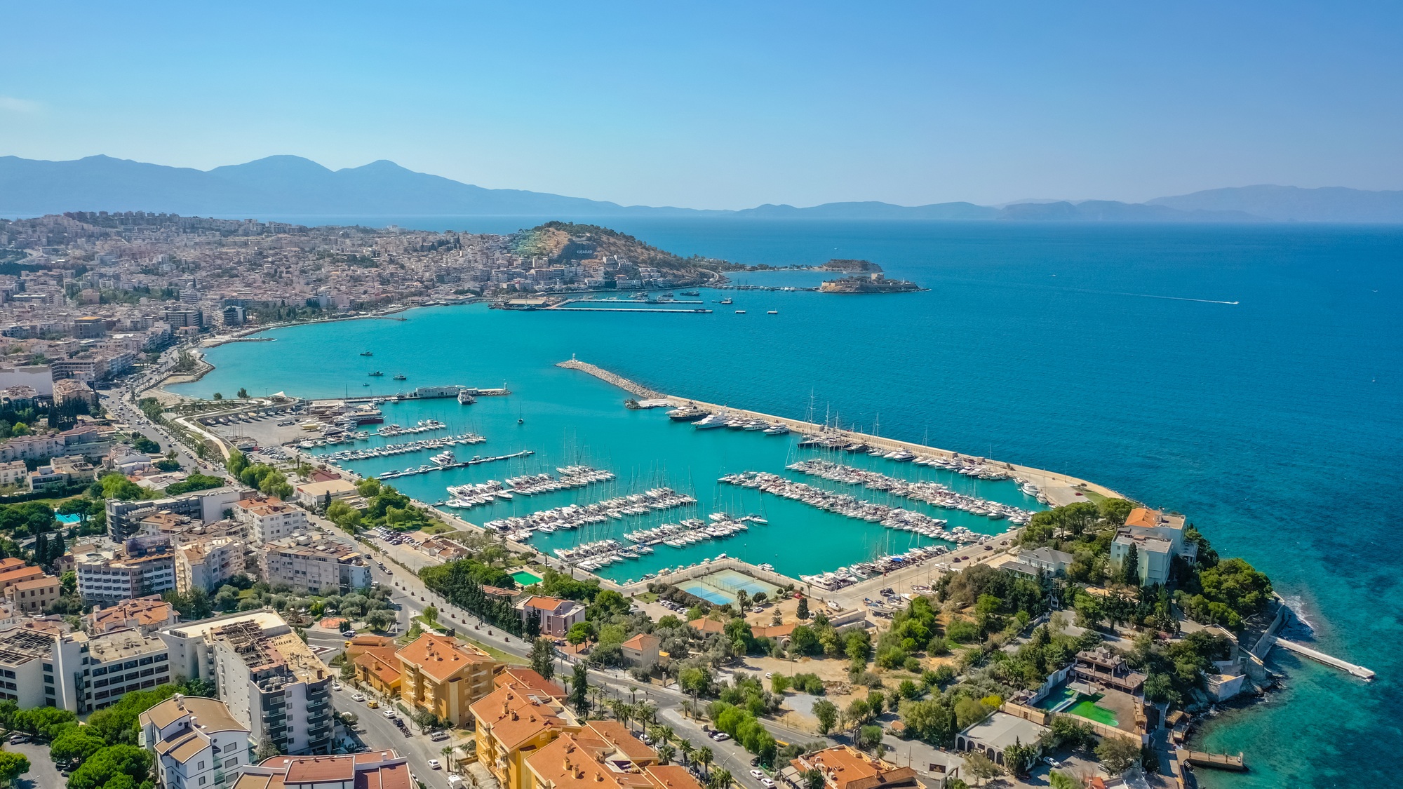 turca - Aerial view of Kusadasi