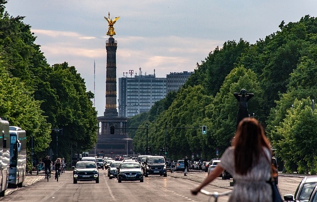 berlin, city, road, traffic, capital city, victory column, siegessaule, berlin, berlin, berlin, berlin, berlin